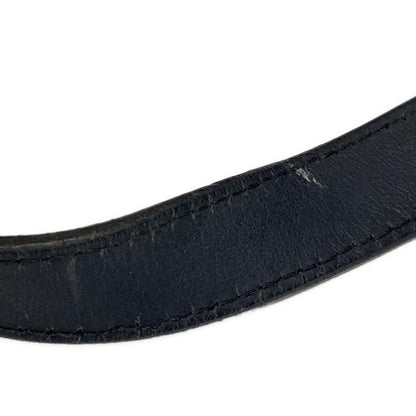 Dior/christian Dior Tote Bag Canage Stitch Navy And Silver Leather