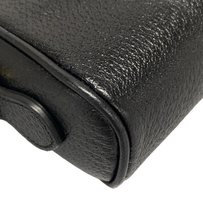 Gucci Shoulder Bag Sherry (web) 719885 Black Green And Red Leather