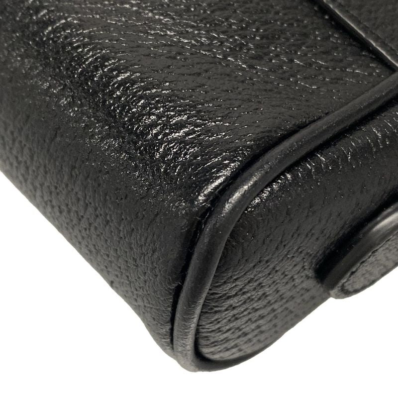 Gucci Shoulder Bag Sherry (web) 719885 Black Green And Red Leather