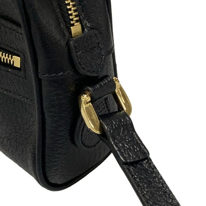 Gucci Shoulder Bag Sherry (web) 719885 Black Green And Red Leather