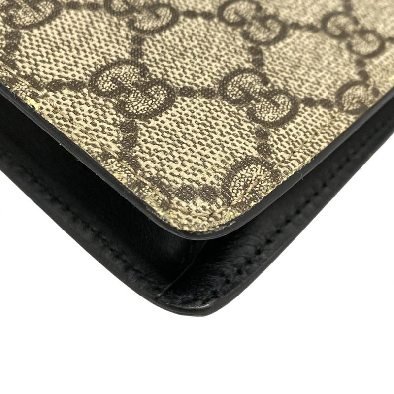 Gucci Clutch Bag GG Plus GG Supreme/sherry 433665 Beige X Dark Brown X Multi