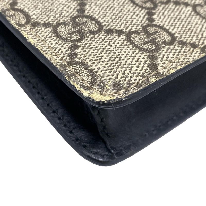 Gucci Clutch Bag GG Plus GG Supreme/sherry 433665 Beige X Dark Brown X Multi