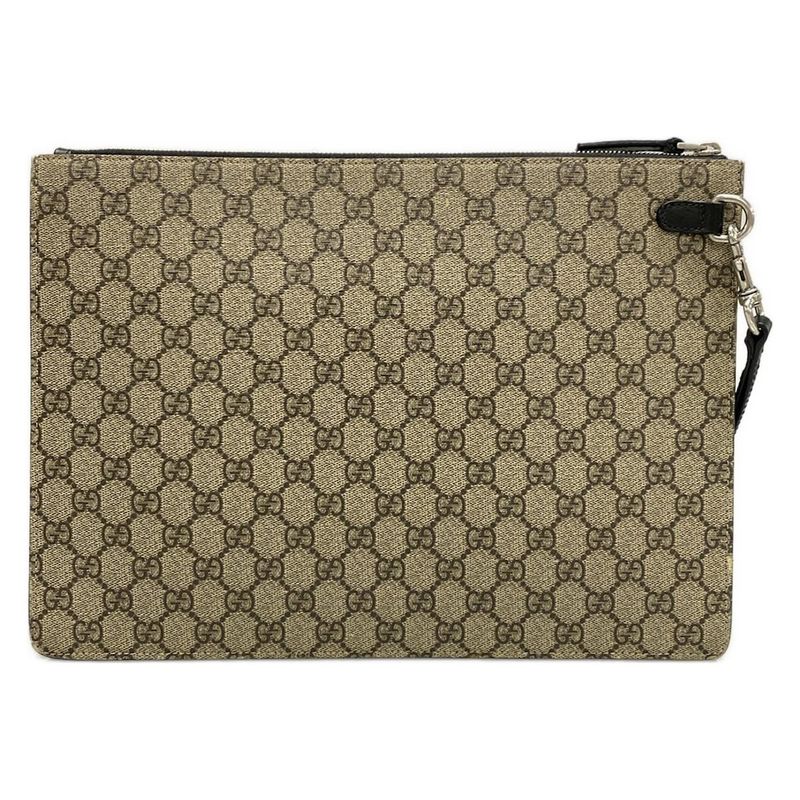 Gucci Clutch Bag GG Plus GG Supreme/sherry 433665 Beige X Dark Brown X Multi