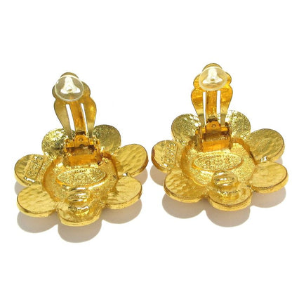 Chanel Earrings Gold Coco Mark