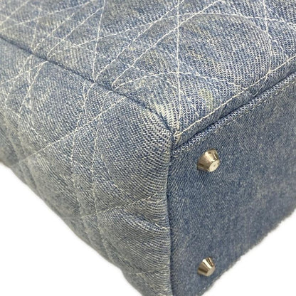 Dior/christian Dior Handbag Lady Dior Medium Bag Light Blue Plastic Handle