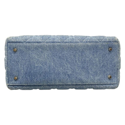 Dior/christian Dior Handbag Lady Dior Medium Bag Light Blue Plastic Handle