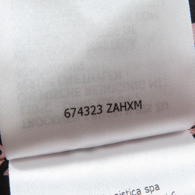 Gucci 674323 Wool GG Button Staggered Handtooth Jacket Coat Pink 40 Made In