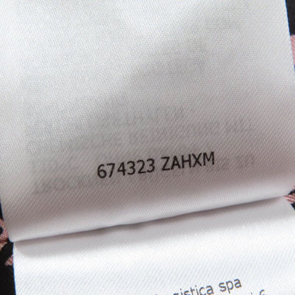 Gucci 674323 Wool GG Button Staggered Handtooth Jacket Coat Pink 40 Made In