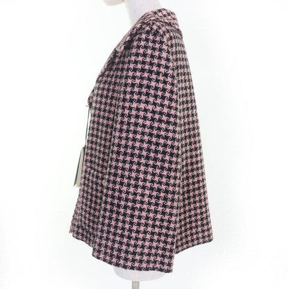 Gucci 674323 Wool GG Button Staggered Handtooth Jacket Coat Pink 40 Made In
