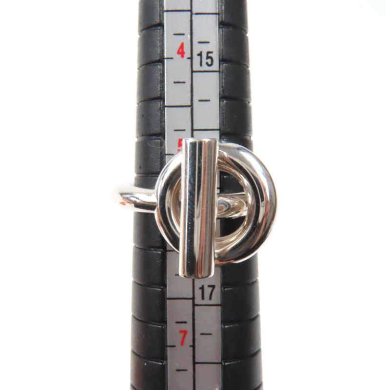 Hermes 2022 Echape MM Ag925 22bd167184 Ring / Ring Silver 51 (size 11 Equivalen