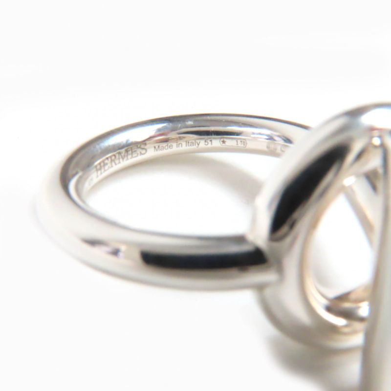 Hermes 2022 Echape MM Ag925 22bd167184 Ring / Ring Silver 51 (size 11 Equivalen