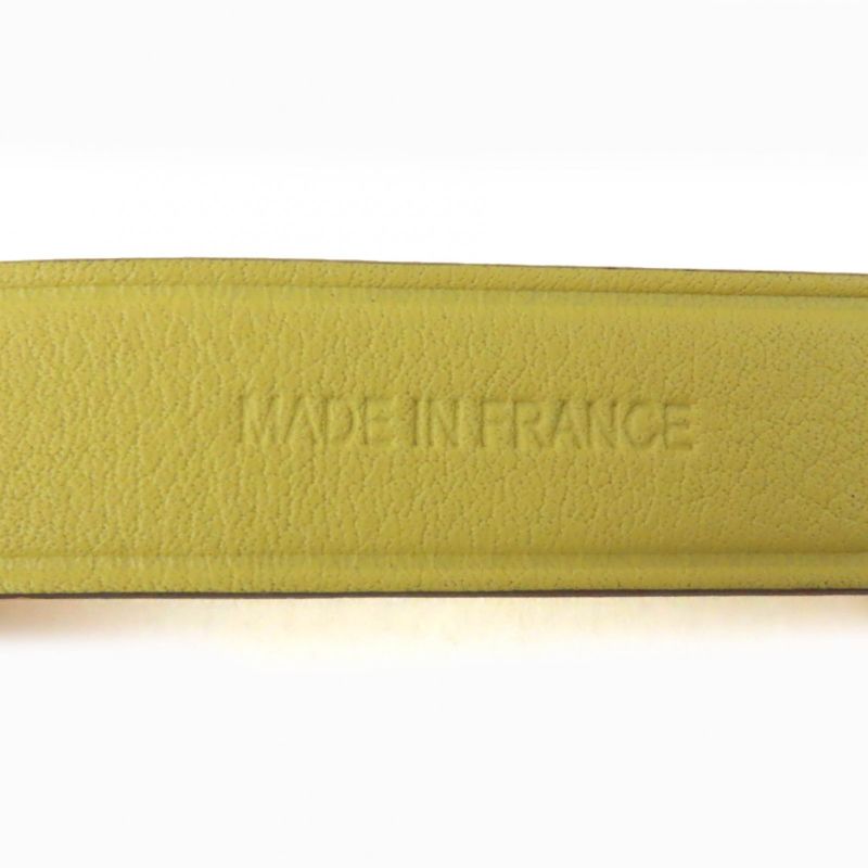 Hermes Kelly Gold Hardware Glove Folder Leather Bag Charm Yellow With Box Made