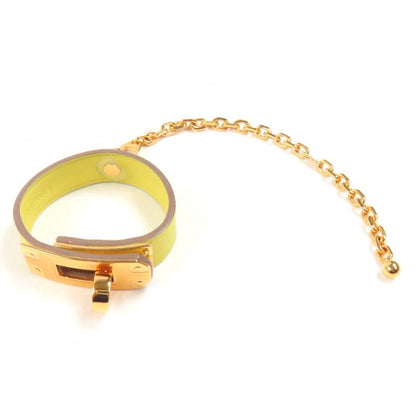 Hermes Kelly Gold Hardware Glove Folder Leather Bag Charm Yellow With Box Made