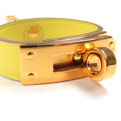 Hermes Kelly Gold Hardware Glove Folder Leather Bag Charm Yellow With Box Made
