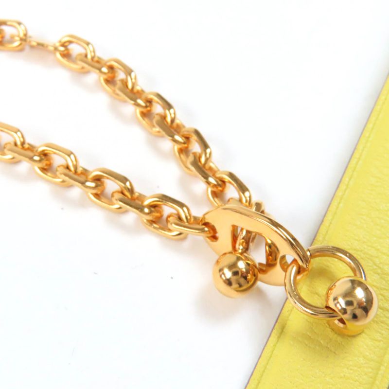 Hermes Kelly Gold Hardware Glove Folder Leather Bag Charm Yellow With Box Made