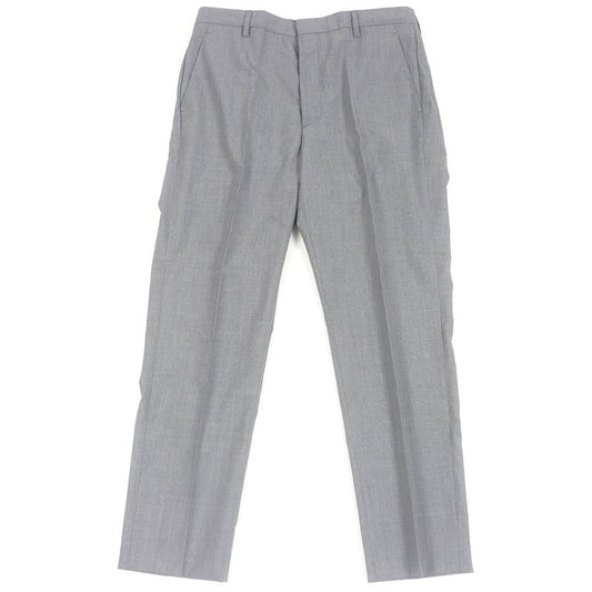 Prada Dna955 100% Virgin Wool Single Slacks Tapered Pants Trousers Pants Gray