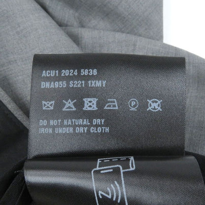Prada Dna955 100% Virgin Wool Single Slacks Tapered Pants Trousers Pants Gray