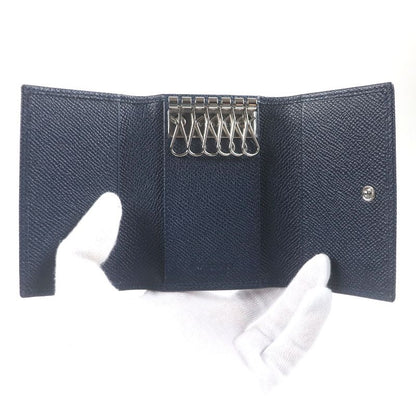 Bvlgari 39318 Grained Calfleather Bvlgari Man Silver Logo Hardware Trifold