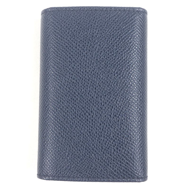 Bvlgari 39318 Grained Calfleather Bvlgari Man Silver Logo Hardware Trifold