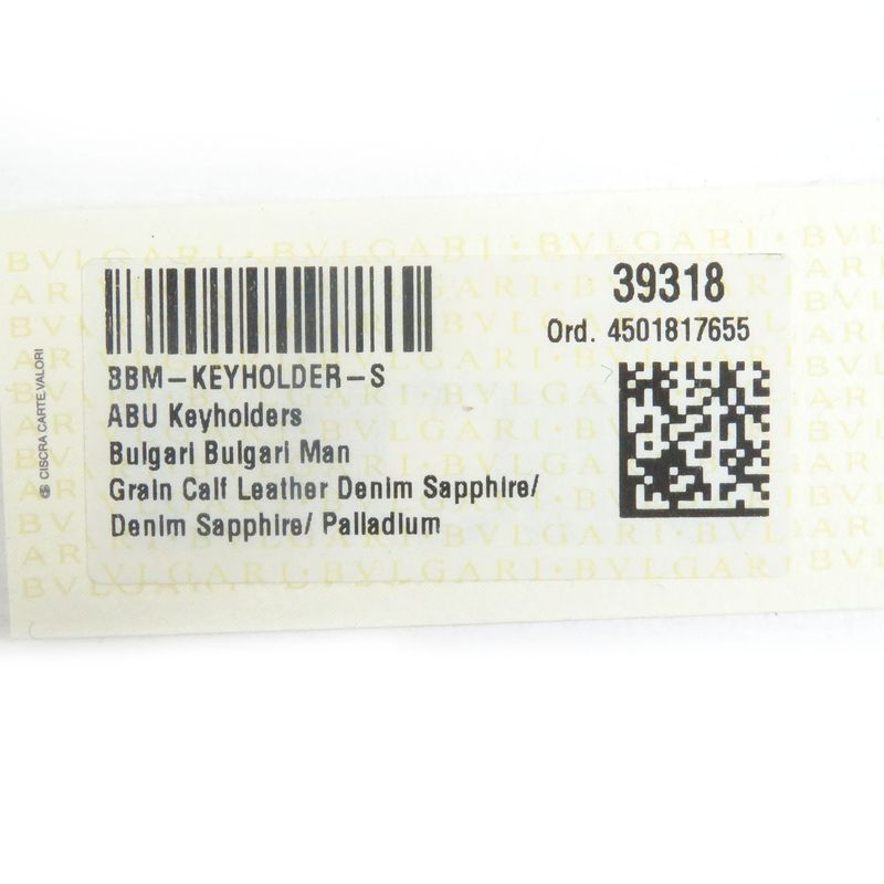 Bvlgari 39318 Grained Calfleather Bvlgari Man Silver Logo Hardware Trifold