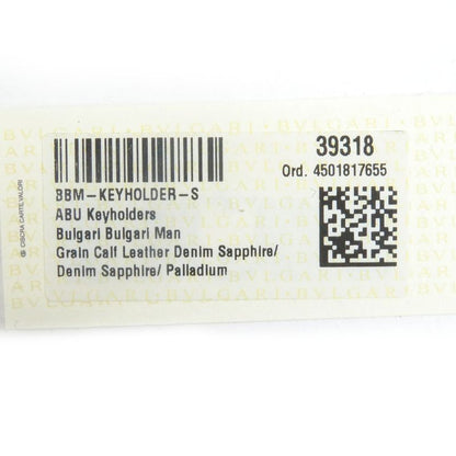 Bvlgari 39318 Grained Calfleather Bvlgari Man Silver Logo Hardware Trifold