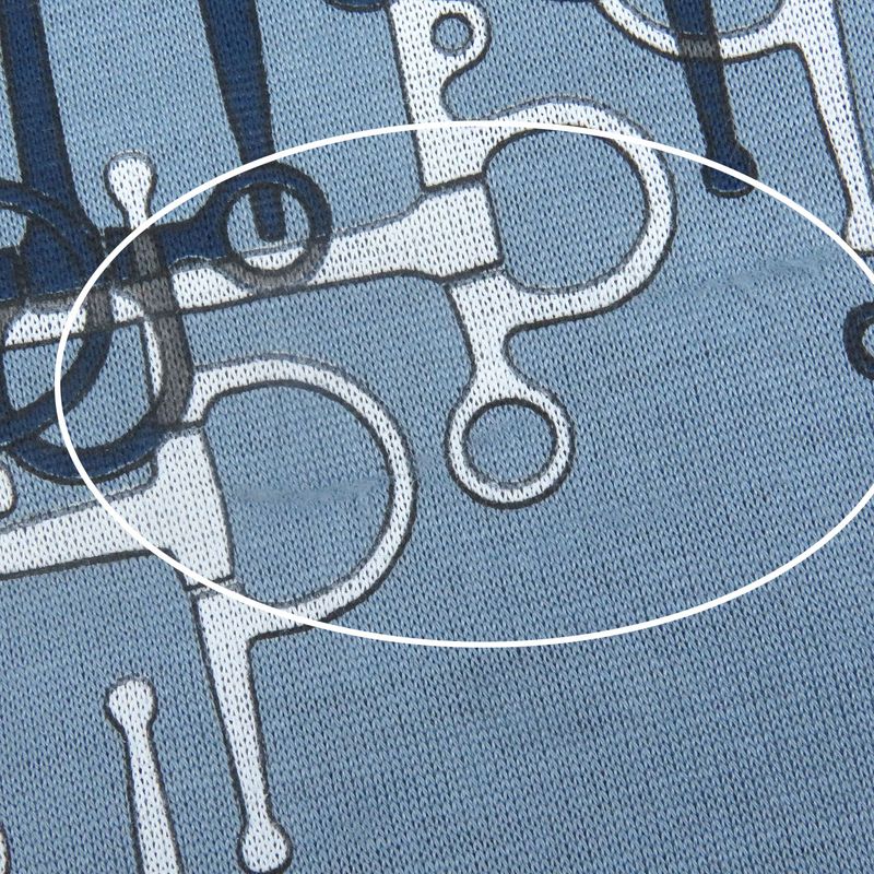 Hermes 100% Cotton Labyrinth Horsebit Light Hand Short Sleeve T-shirt Cut And