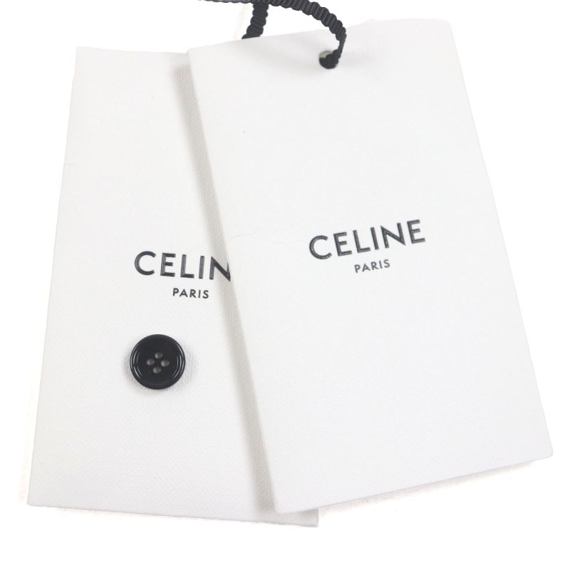 Celine 22SS 2c708402q 100% Silk Palm Tree Print Short Sleeve Shirt Black Red