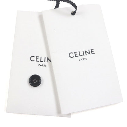 Celine 22SS 2c708402q 100% Silk Palm Tree Print Short Sleeve Shirt Black Red