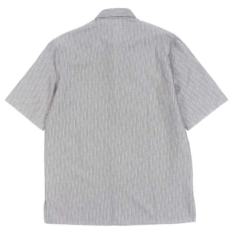 DIOR Homme 193c545g5566 100% Silk Logo Embroidery Stripe Pattern Seersucker