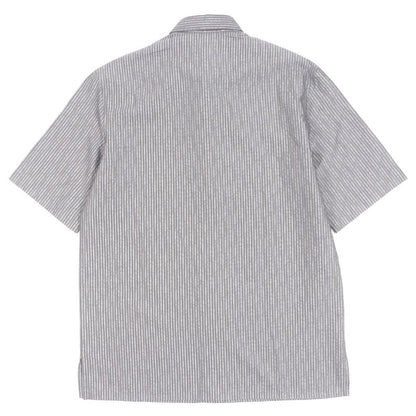 DIOR Homme 193c545g5566 100% Silk Logo Embroidery Stripe Pattern Seersucker