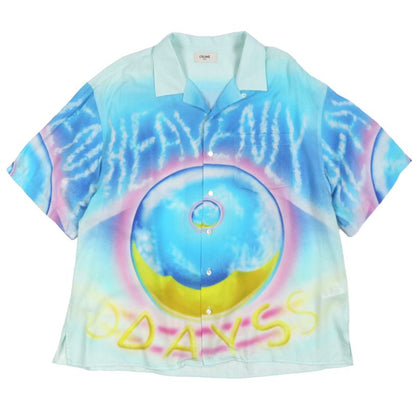 Celine 22SS 2c517357q Artist Print Loose Hawaiian Short Sleeve Short Sleeve