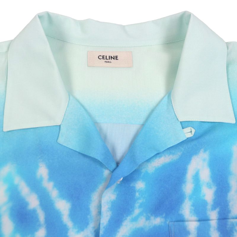 Celine 22SS 2c517357q Artist Print Loose Hawaiian Short Sleeve Short Sleeve