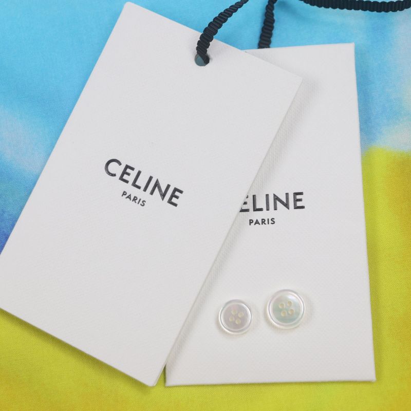 Celine 22SS 2c517357q Artist Print Loose Hawaiian Short Sleeve Short Sleeve