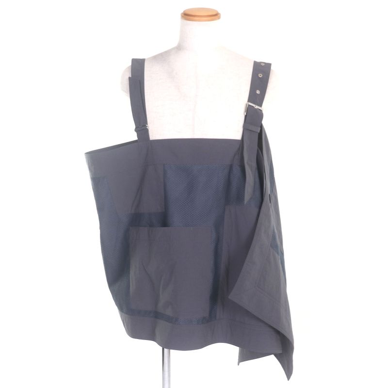  DIOR Homme 23SS 383c655a5771 Asymmetrical Mesh Switching Vest Gray Silver