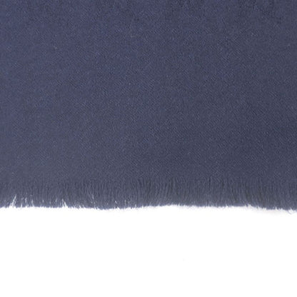 Gucci 100% Cashmere GG Logo All-over Fringe Scarf Shawl Scarf Navy 36 X 180cm