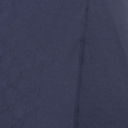 Gucci 100% Cashmere GG Logo All-over Fringe Scarf Shawl Scarf Navy 36 X 180cm