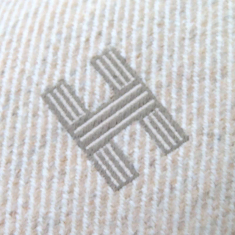 Hermes Brid-a-Brac PM Au Carre 100% Wool Segre Silver Hardware Serie Button