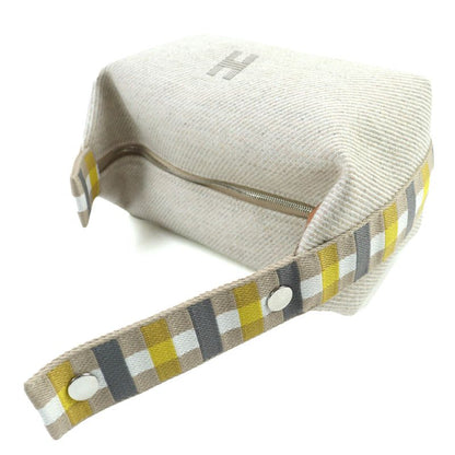 Hermes Brid-a-Brac PM Au Carre 100% Wool Segre Silver Hardware Serie Button