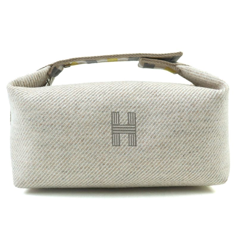 Hermes Brid a Black PM Au Carre 100% Wool Sègre Silver Hardware Serie Button