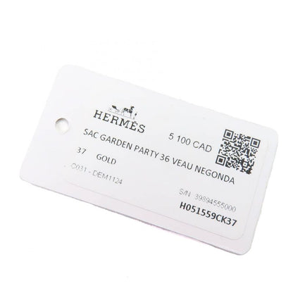 Hermes 051559ck Garden Party PM 36 Negonda Gold Silver Hardware Handbag Tote