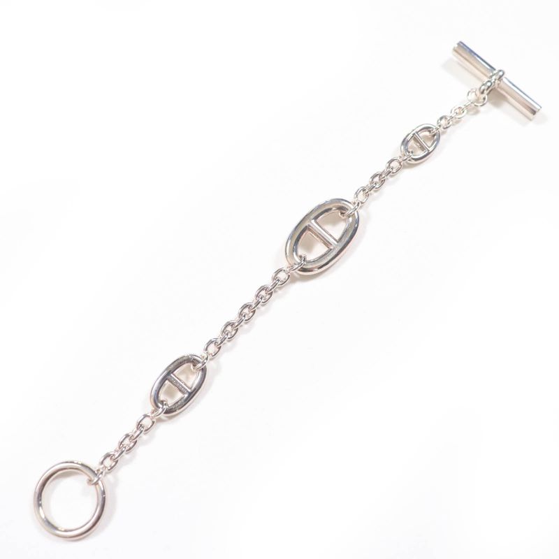 Hermes Farandole Bracelet SH Ag925 Chaine D'ancre Silver Weight