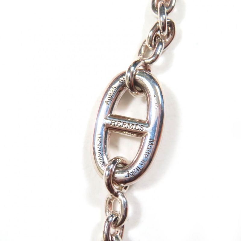 Hermes Farandole Bracelet SH Ag925 Chaine D'ancre Silver Weight