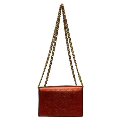 Saint Laurent Paris Shoulder Bag Kate 354120 Red Mini Bag/chain Shoulder/metalli