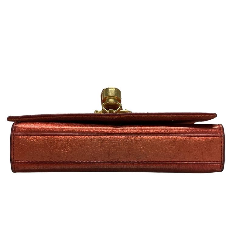 Saint Laurent Paris Shoulder Bag Kate 354120 Red Mini Bag/chain Shoulder/metalli