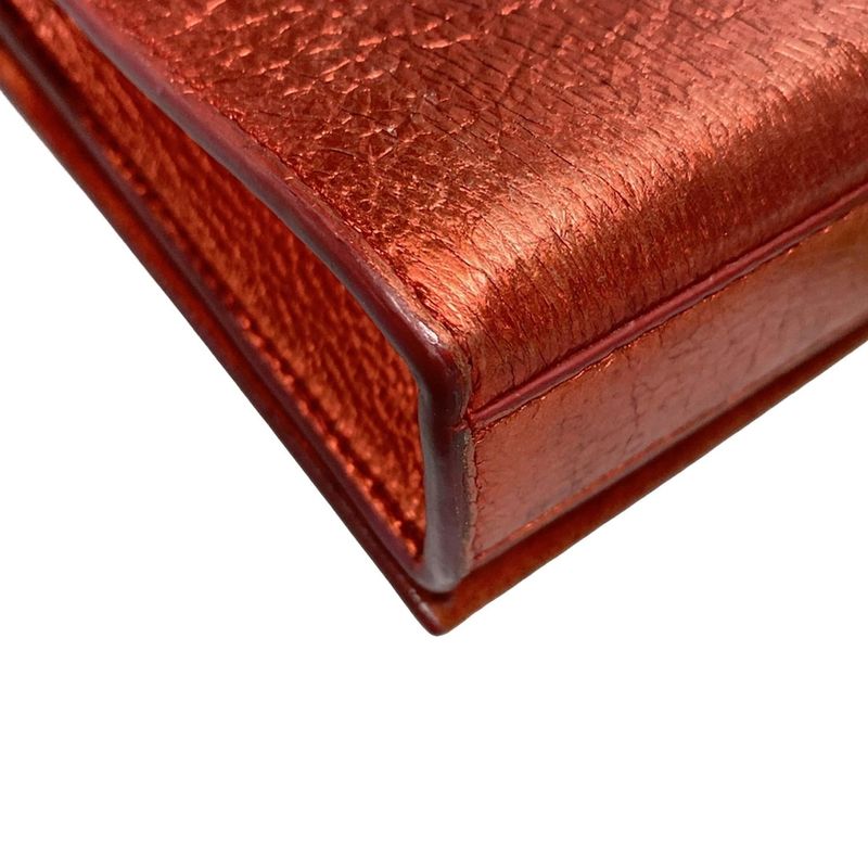 Saint Laurent Paris Shoulder Bag Kate 354120 Red Mini Bag/chain Shoulder/metalli