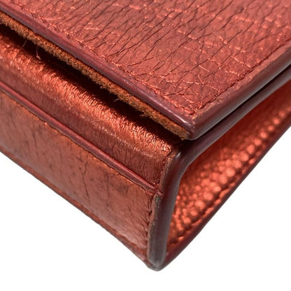 Saint Laurent Paris Shoulder Bag Kate 354120 Red Mini Bag/chain Shoulder/metalli