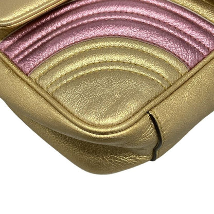 Gucci Shoulder Bag GG Marmont Quilted Small Shoulder Bag 443497 Gold And Pink
