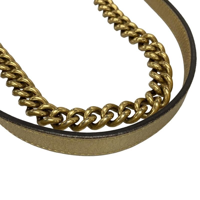 Gucci Shoulder Bag GG Marmont Quilted Small Shoulder Bag 443497 Gold And Pink