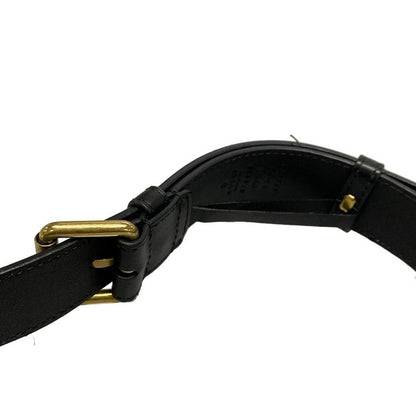 Gucci Waist Pouch GG Marmont Quilted Leather Belt Bag 476434 Black Leather