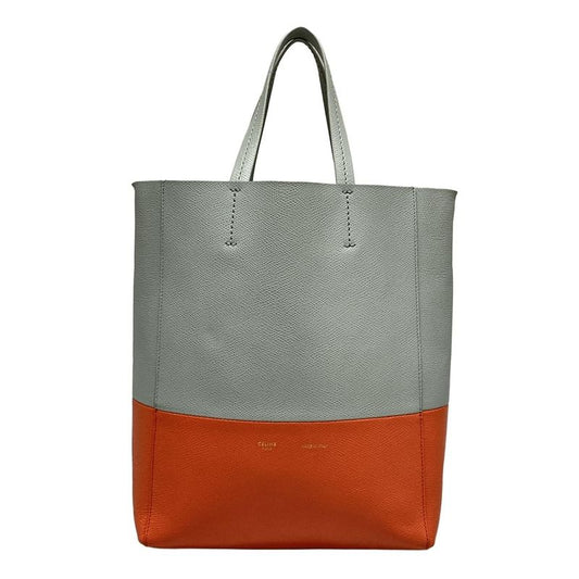 Celine Tote Bag Vertical Cabas Small 176163xbb Light Blue And Orange Leather